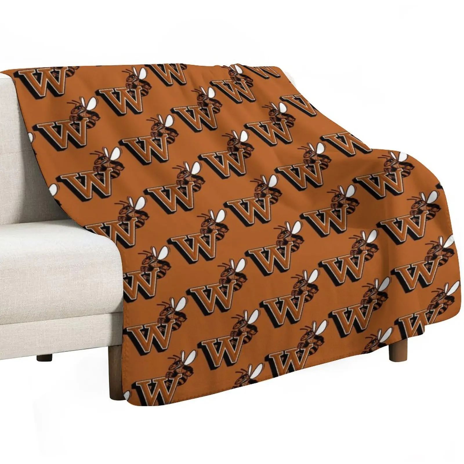 Waynesburg Yellowjackets Throw Blanket Soft Beds Decoratives Camping Custom Luxury Brand Quilt Blankets