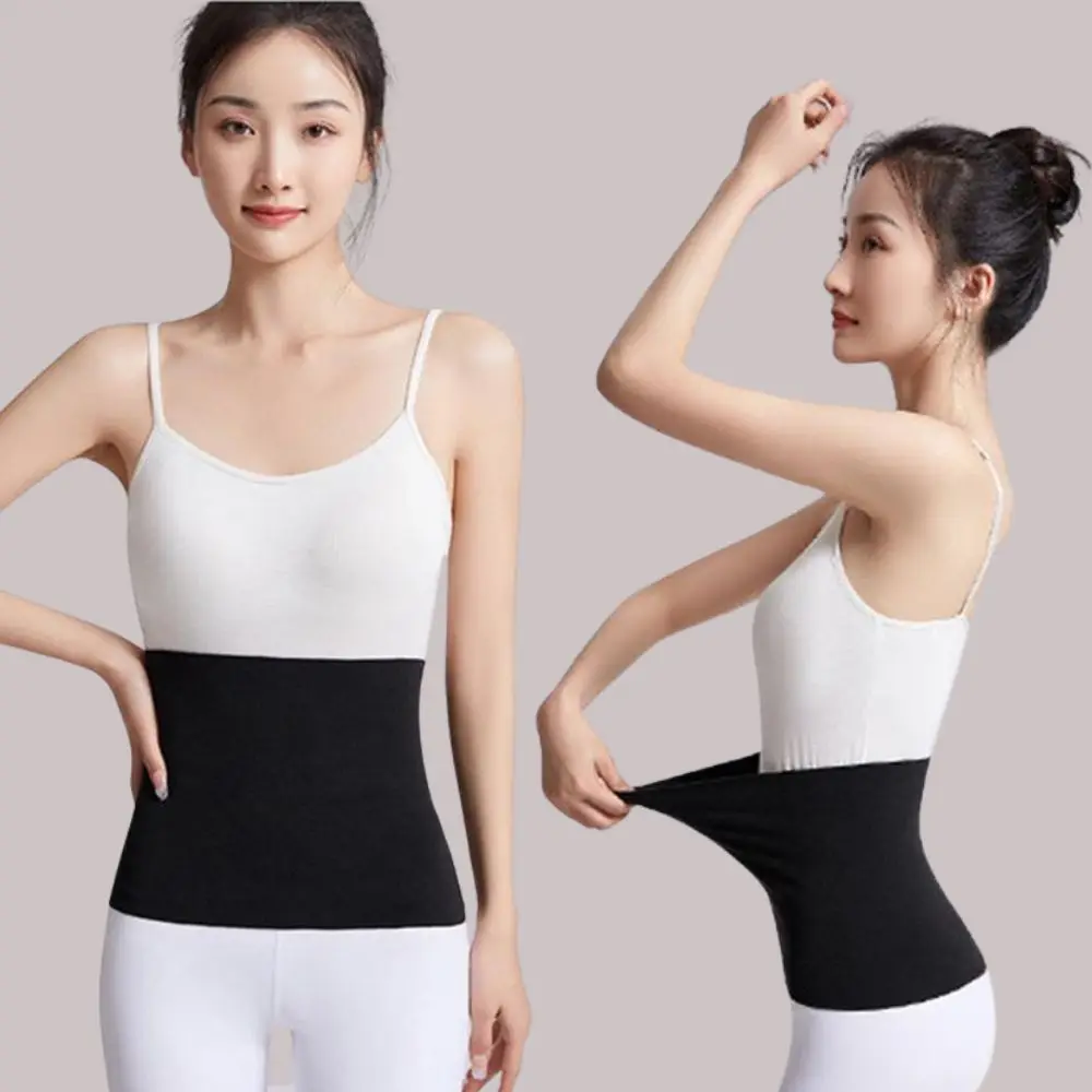 High Elastic Thermal Waist Support Abdomen Back Pressure Warmer Inner Wear Unisex Winter Belly Bands Support Thin Cummerbund