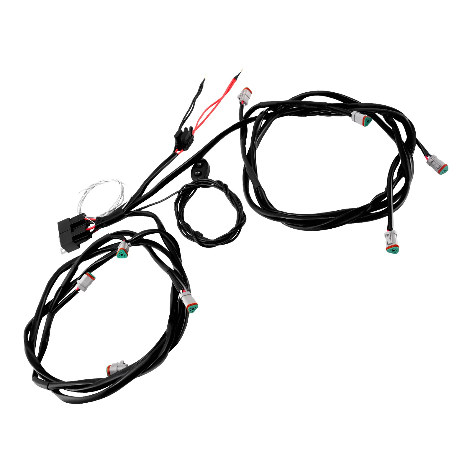 Wiring Harness Switch Kit For maXpeedingrods 3.5/5inch Crosshair Light 14AWG