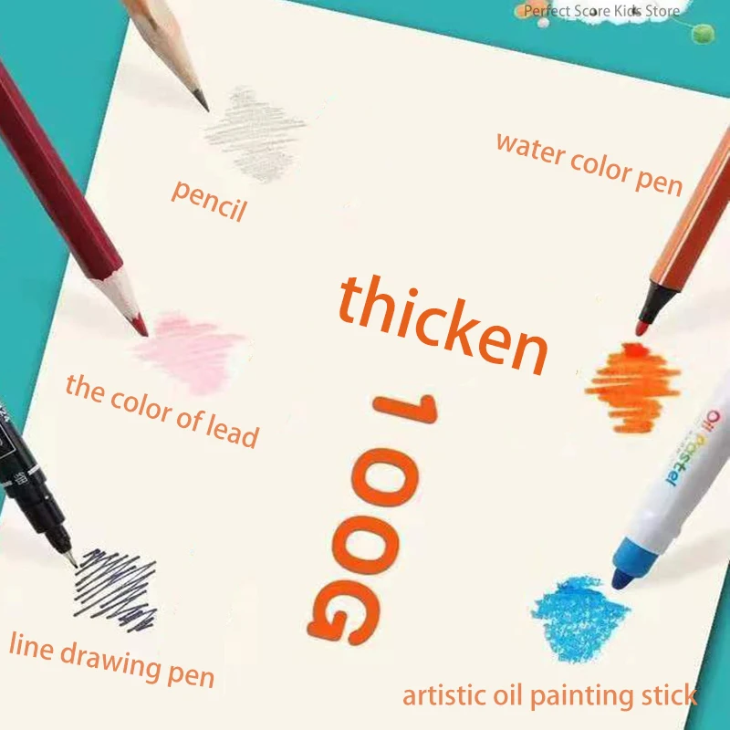 A4 Thick Paper Children\'s Drawing Notebook Kindergarten Graffiti Painting Sketch Book Painting Art Supplies School Supplies