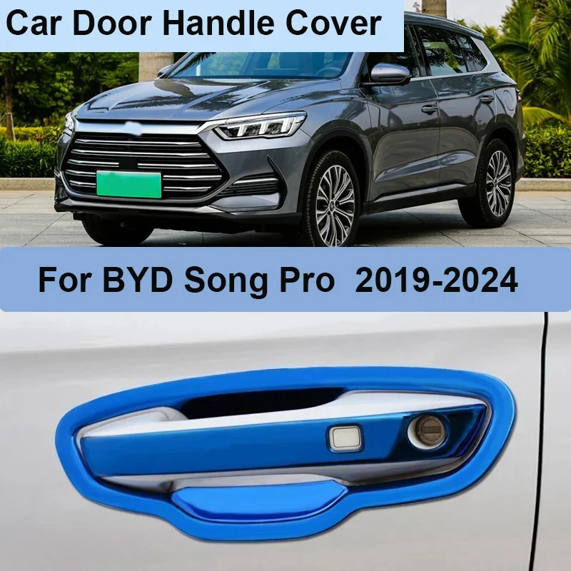

Для BYD Song Pro 2019 2020 2021 2022 2023 2024 дверная чаша, ручка, накладка, защитные наклейки, устойчивые к царапинам автомобильные аксессуары