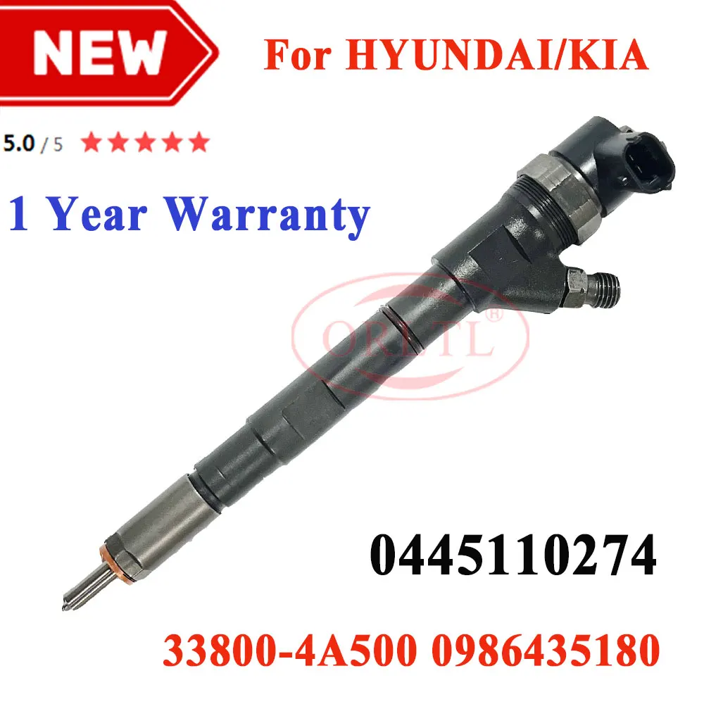 

0445110274 Diesel Fuel Injector Parts 33800-4A500 Common Rail Injection Nozzle 0445110275 For Bosch Kia Sorento Hyundai Starex