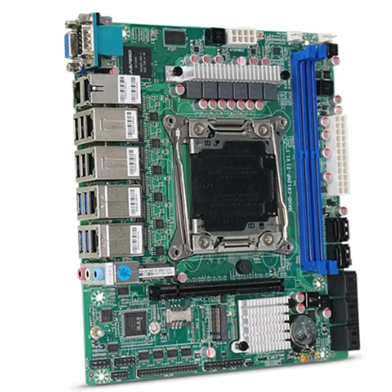 Super Sale BKHD C612 10 Bay NAS ITX E5-2600 V3/V4 Motherboard for Soft Router