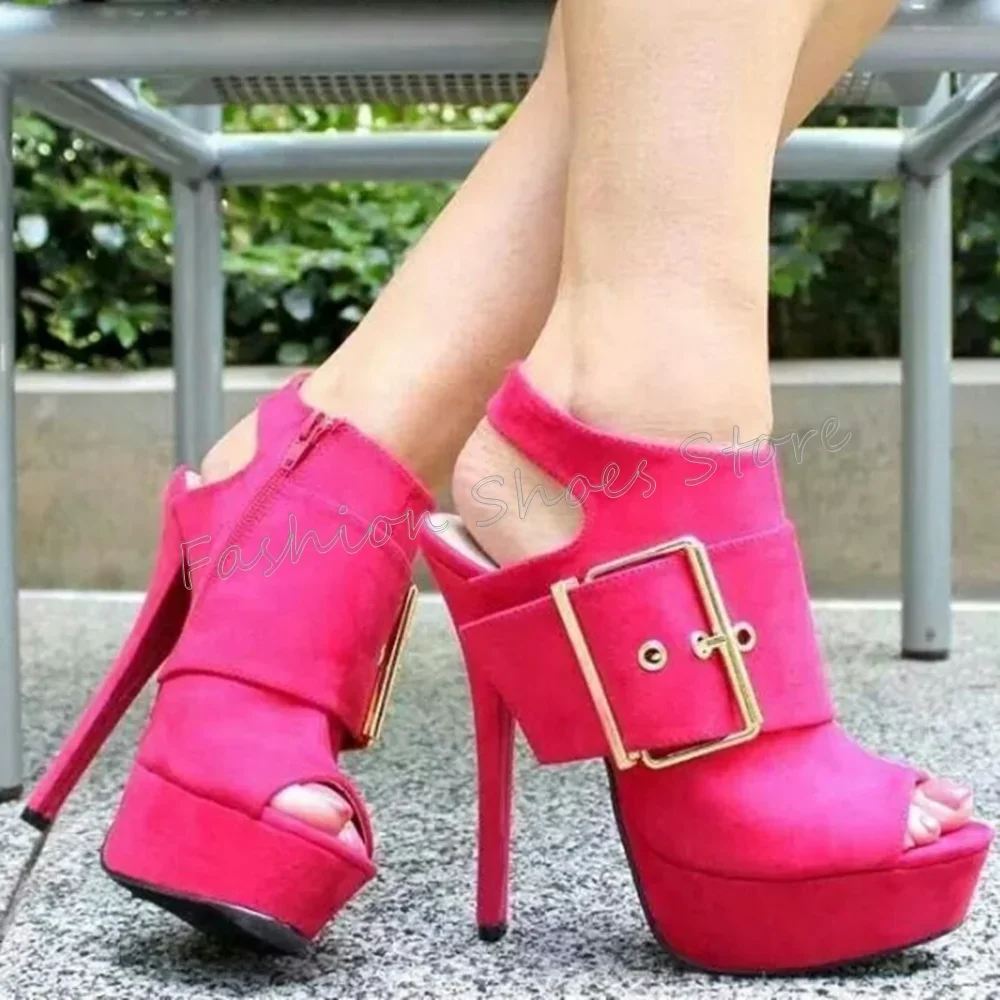 Abrikoos Zijrits Peep Toe Laarzen Platform Stiletto Hoge Hakken Hoge Hak Schoenen voor Vrouwen Hakken 2025, Nieuwe Zapatos Para Mujere