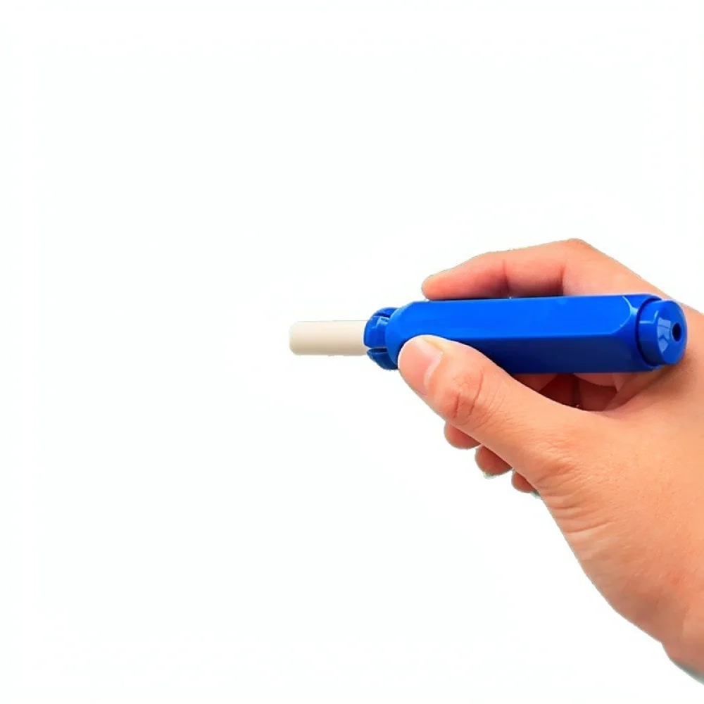 Handheld Chalk Sleeve Plastic Dispenser Anti Dirty Hand Tool For School Office Board Writing Equipment Use
