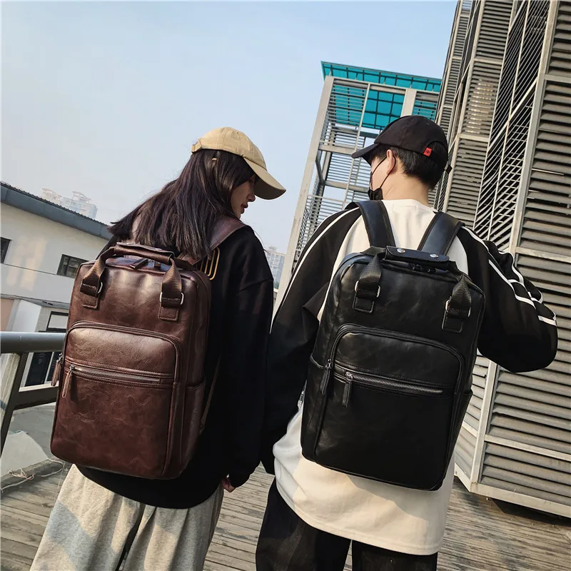 Fashionable Backpack for Students with Durable PU Material and Roomy Space School backpacks for College Students Mochilas рюкзак