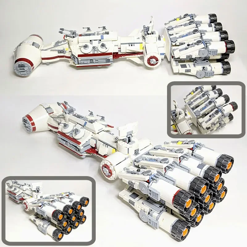 1792PCS The Tantive IV Rebel Blockade Runner Model MOC Building Blocks Bricks Fit  Gift Toys Kids Gift Children Space Wars