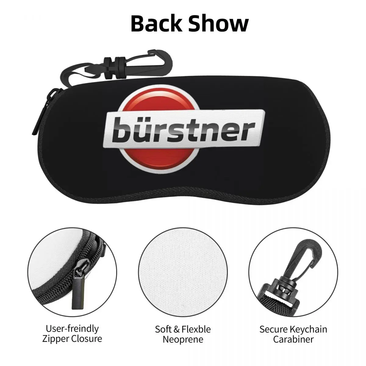 حافظة نظارات على شكل قافلة من بيرستنر، صندوق نظارات شمسية واقي للنساء والرجال، حقيبة نظارات ناعمة