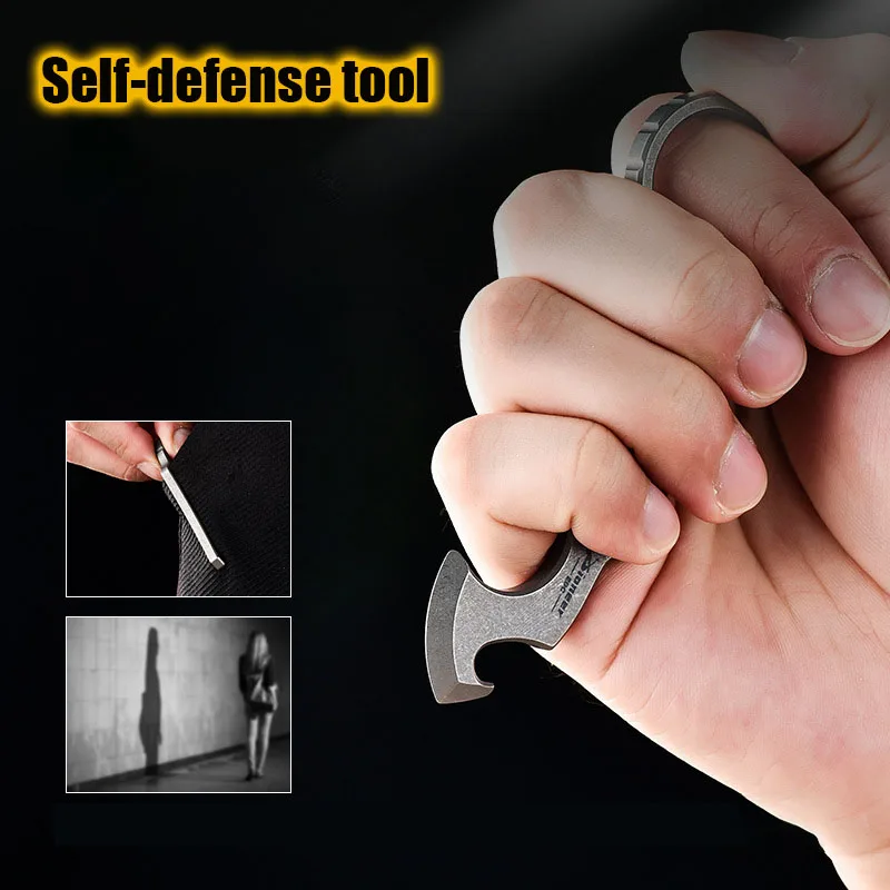 New 110mm Titanium Alloy Crowbar Screwdriver Hex Wrench Bottle Opener EDC Multifunctional Tool Outdoor Camping Pry Bar