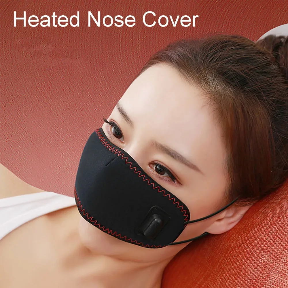 Heated Nose Pads 3 Gears Timing Warmer Resistant Heating Nose Cover Snoring Allergic Prevention Relax Respiration Good Sleeping