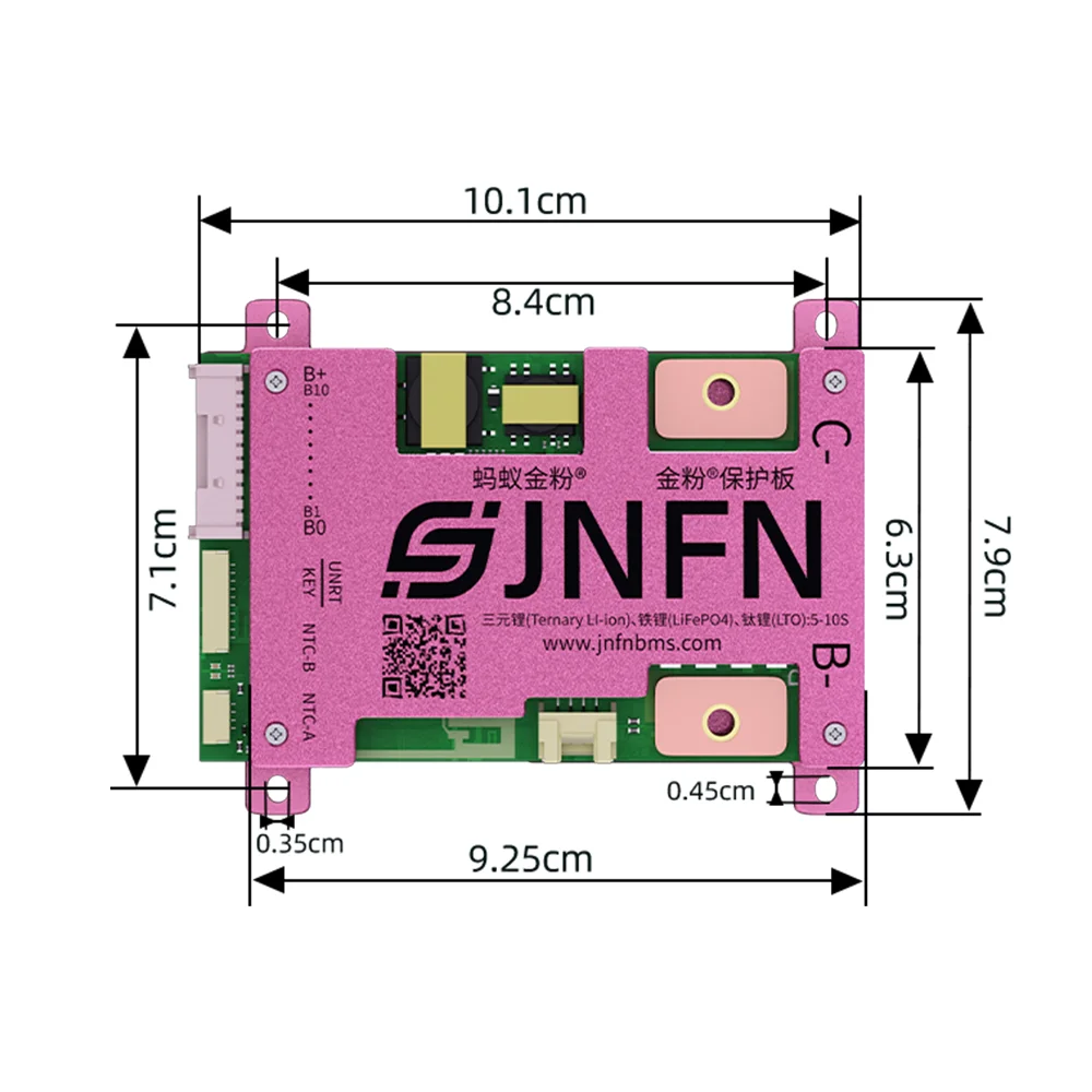 Smart ANT BMS 5S 6S 7S 8S 10S 1A Active Balancer 24V 36V 50A 100A Bluetooth RS485 Lifepo4 Li-ion Board For Electric Scooter - view 6
