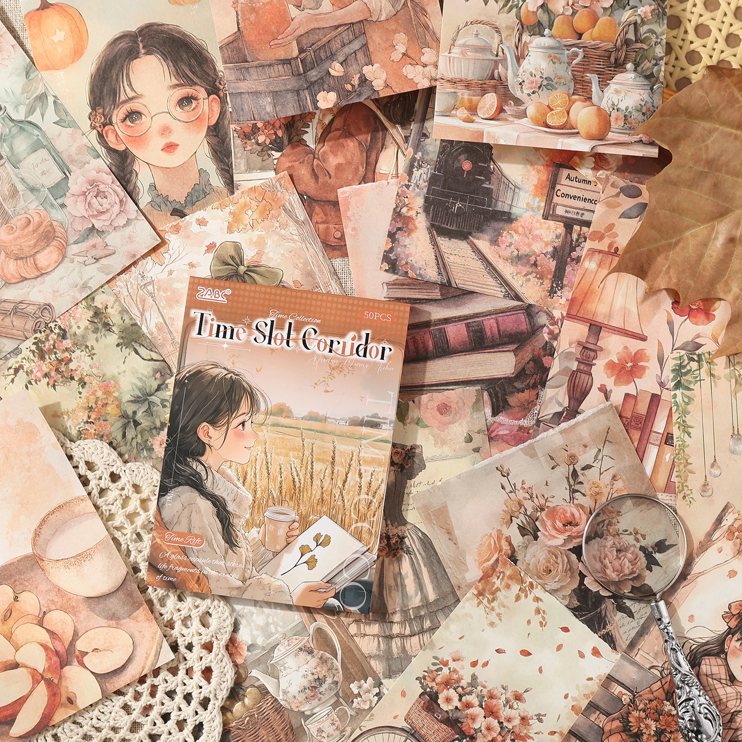 50 pçs material vintage scrapbooking lixo diário fundo planejador de papel diy artesanato mão conta artigos de papelaria suprimentos