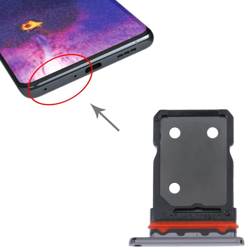 SIM Card Tray + SIM Card Tray for OPPO Find X5 Pro / Find X5 SIM Card Holder Drawer Phone Replacement Part