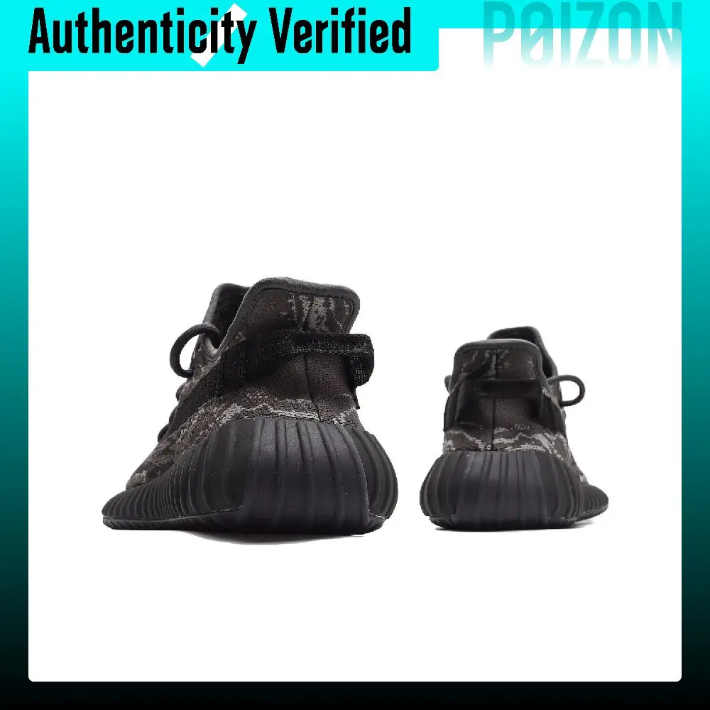 Adidas Originals Yeezy Boost 350 V2 'Dark Salt' Synthetic Leather Trendy Low top Casual Shoes Unisex Black ID4811 view 6