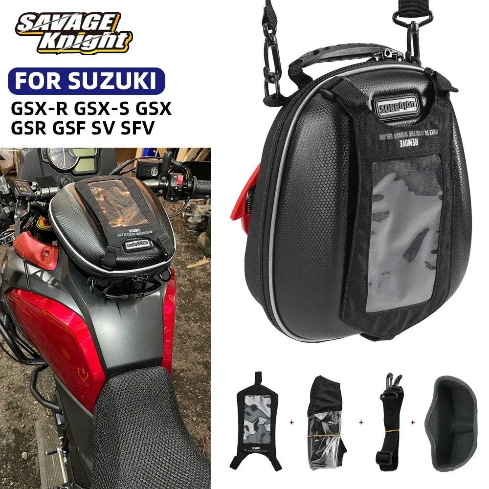 

For SUZUKI GSXR 600 750 1000 GSXS 750 1000 GSX 650F 750 1250FA 1300R GSR 600 750 GSF 650 1250 SV650 Motorcycle Tank Bag Luggage