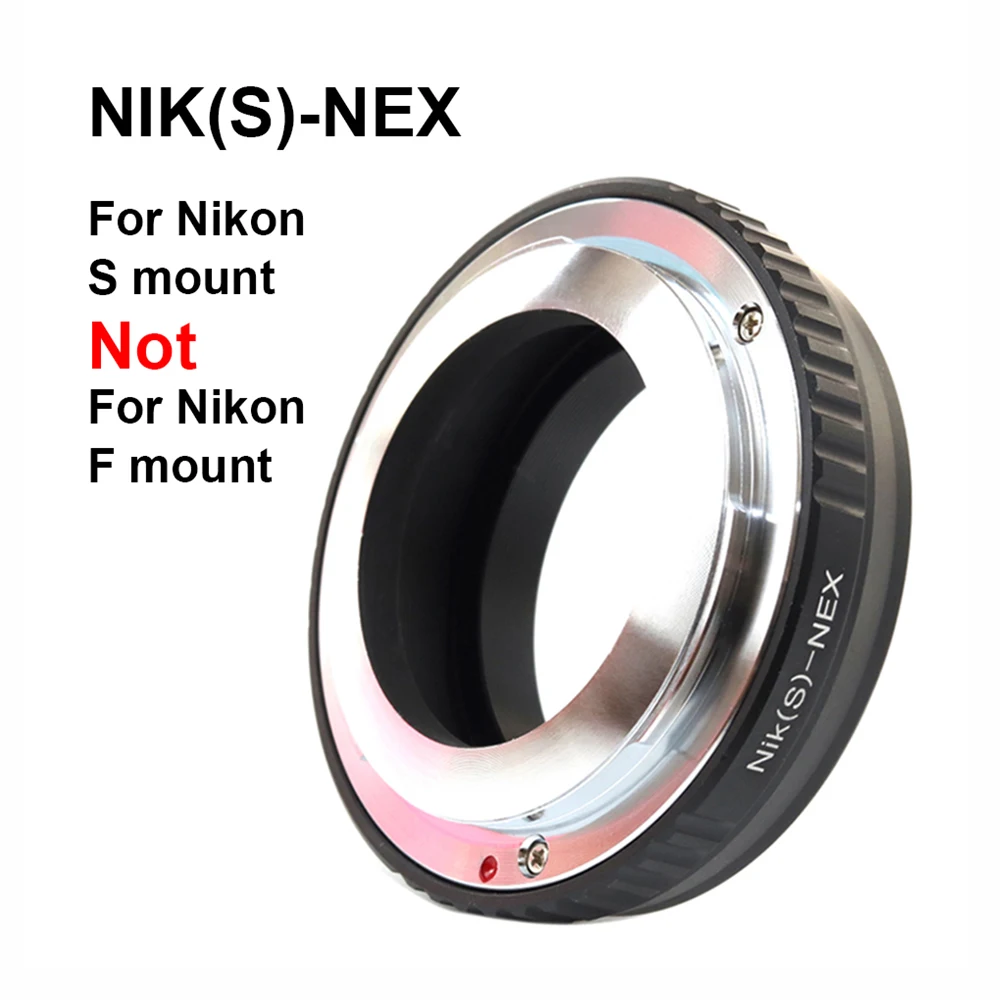 NIK(S)-NEX NIK S-FE Nikon-Sony Mount Adapter Ring For Nikon Rangefinder camera S mount Lens to Sony FE/E mount Camera A7 A9 NEX