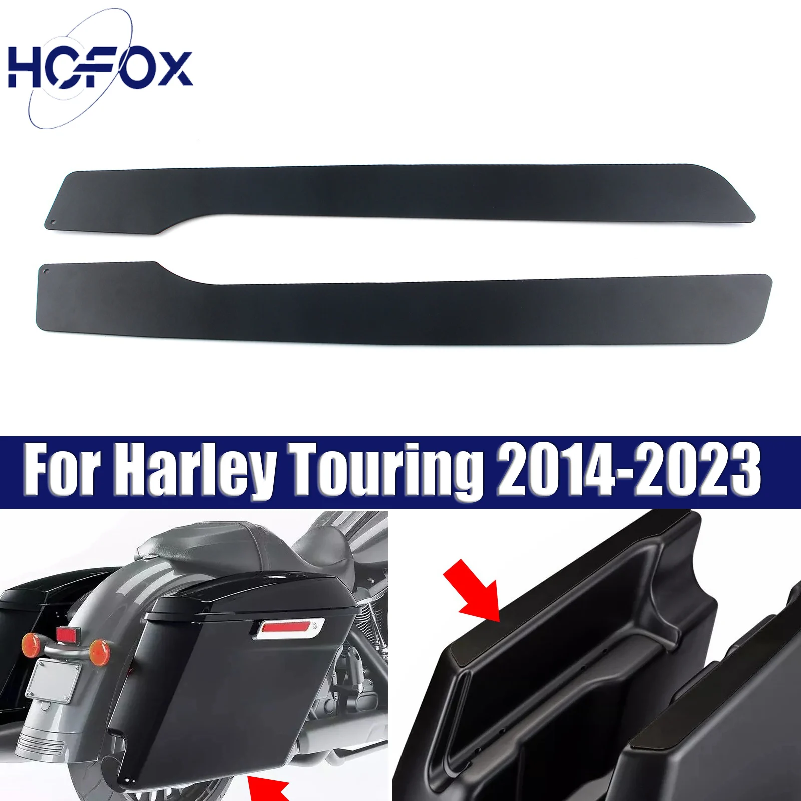

For Harley Touring 2014-2023models Black Saddlebags Skid Plates