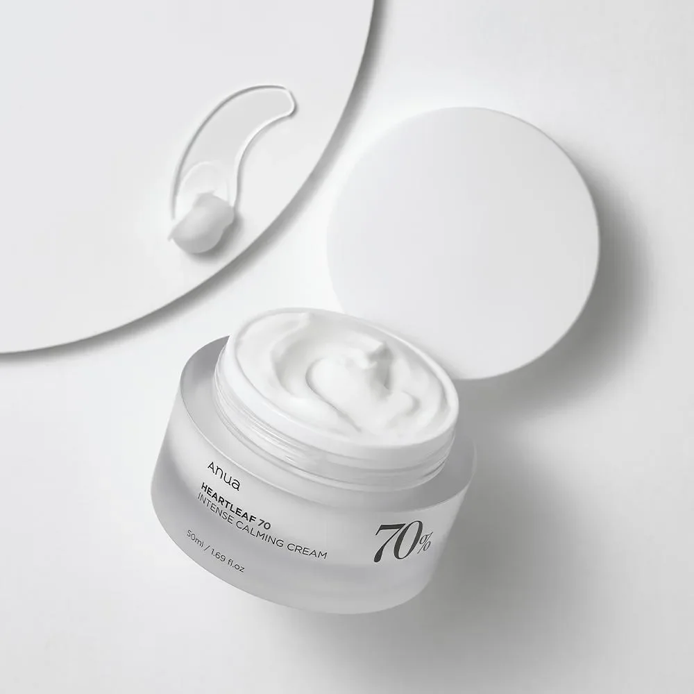 Anua Heartleaf Originales 70 % intensive beruhigende Creme, beruhigende Reparatur, aufhellende Körper-Feuchtigkeitscreme, Gesichtslotion, koreanische Hautpflege