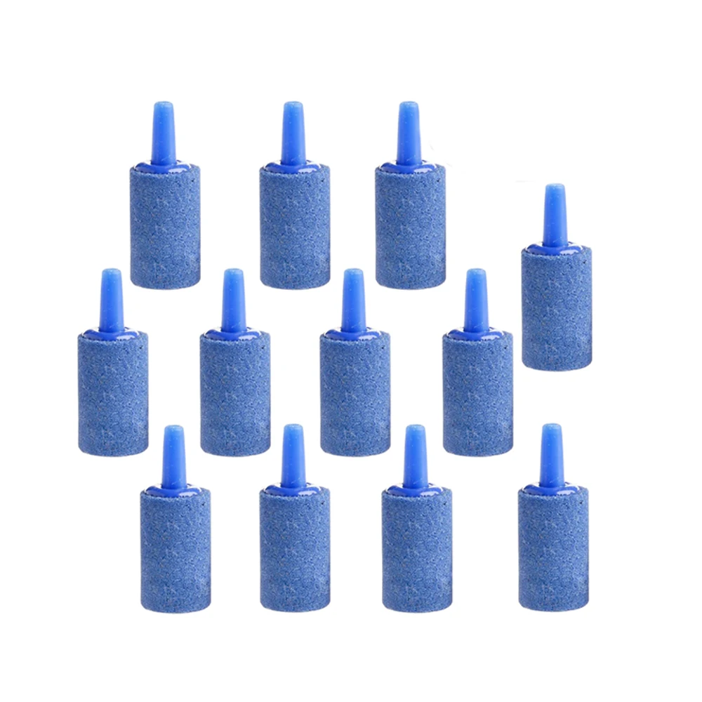 

12pcs Airstone For Aquarium Bubble Stone Oxygen Stone Fish Tank Air Diffuser Round Stable Durable Washable Reusable Aquarium Air