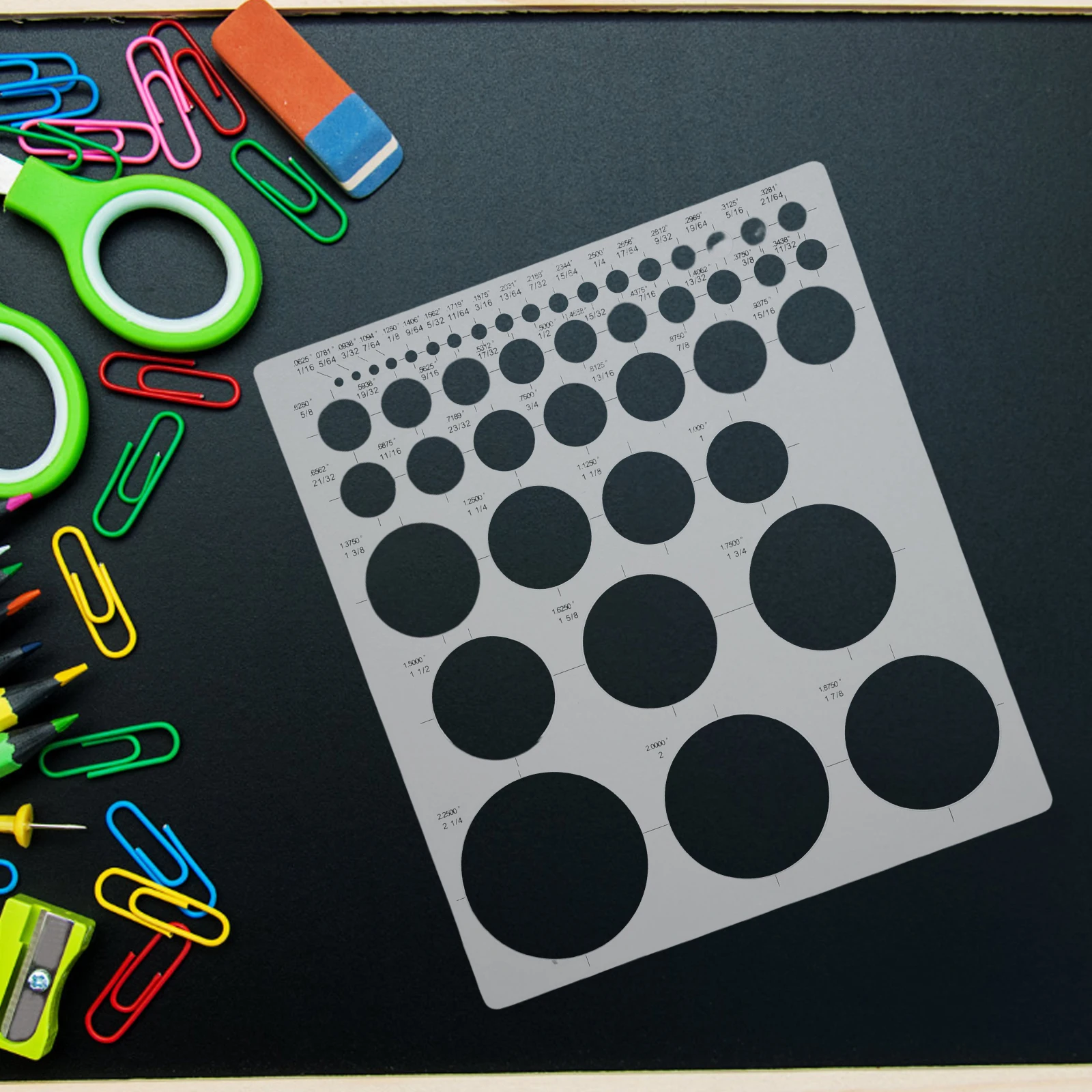 

6 pcs Hollow Drawing Templates Geometric Stencils Plastic Circle Triangular Math Board Architecture Scale Ruler School Office