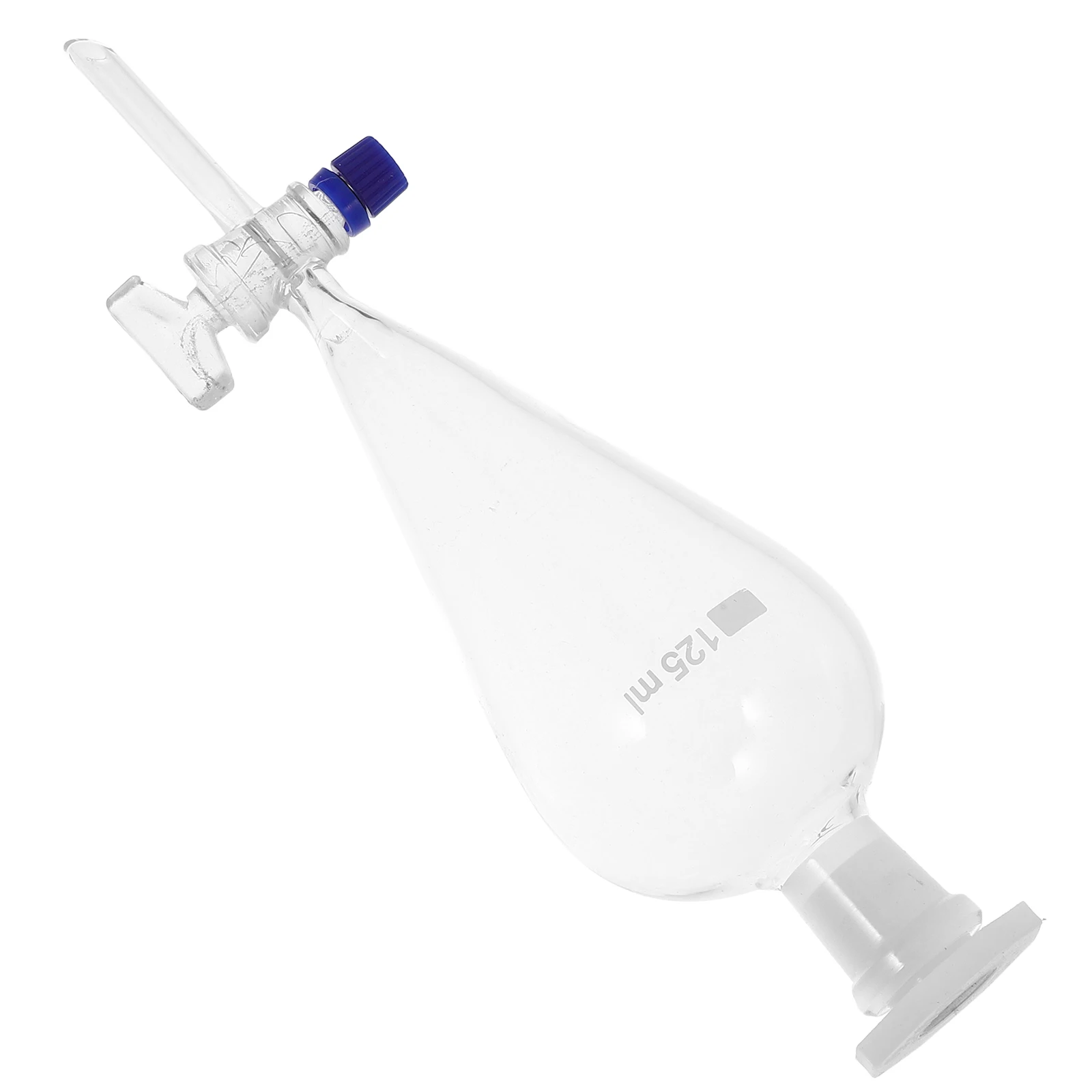 

125 Ml Separating Funnel Safe to Use Glass Separation Borosilicate Filter Pear Shaped Short Stem Powder High Wide Application