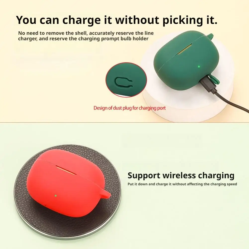 For Realme Buds T200 Lite Headphone Case Bluetooth Soft Silicone Headphone Case