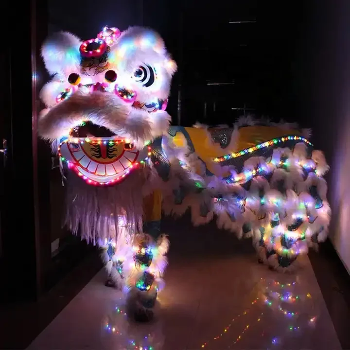 Funtoys LED Light Lion Dance Equipment Lion Dancing Costume Lion Dance Chinese Festival Business Evening Cosplay Costumes