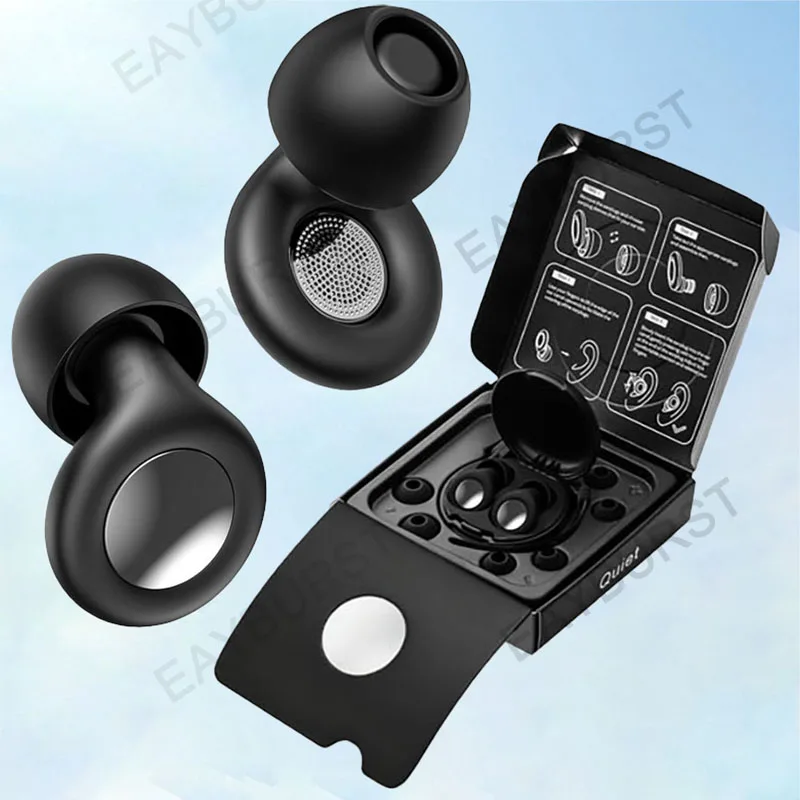 Eayburst Silicone Ear Plugs for Sleeping Noise Cancelling Hearing Protection Reusable Earplug for Sleep Focus Concerts WorkStudy