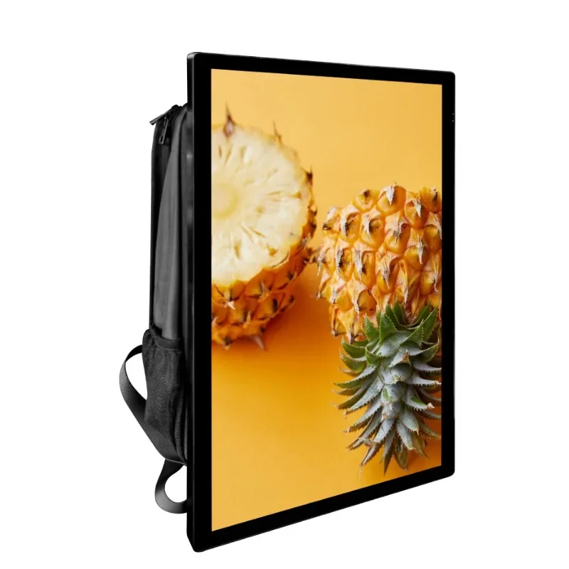 

digital signage mobile out-of-home advertising backpack