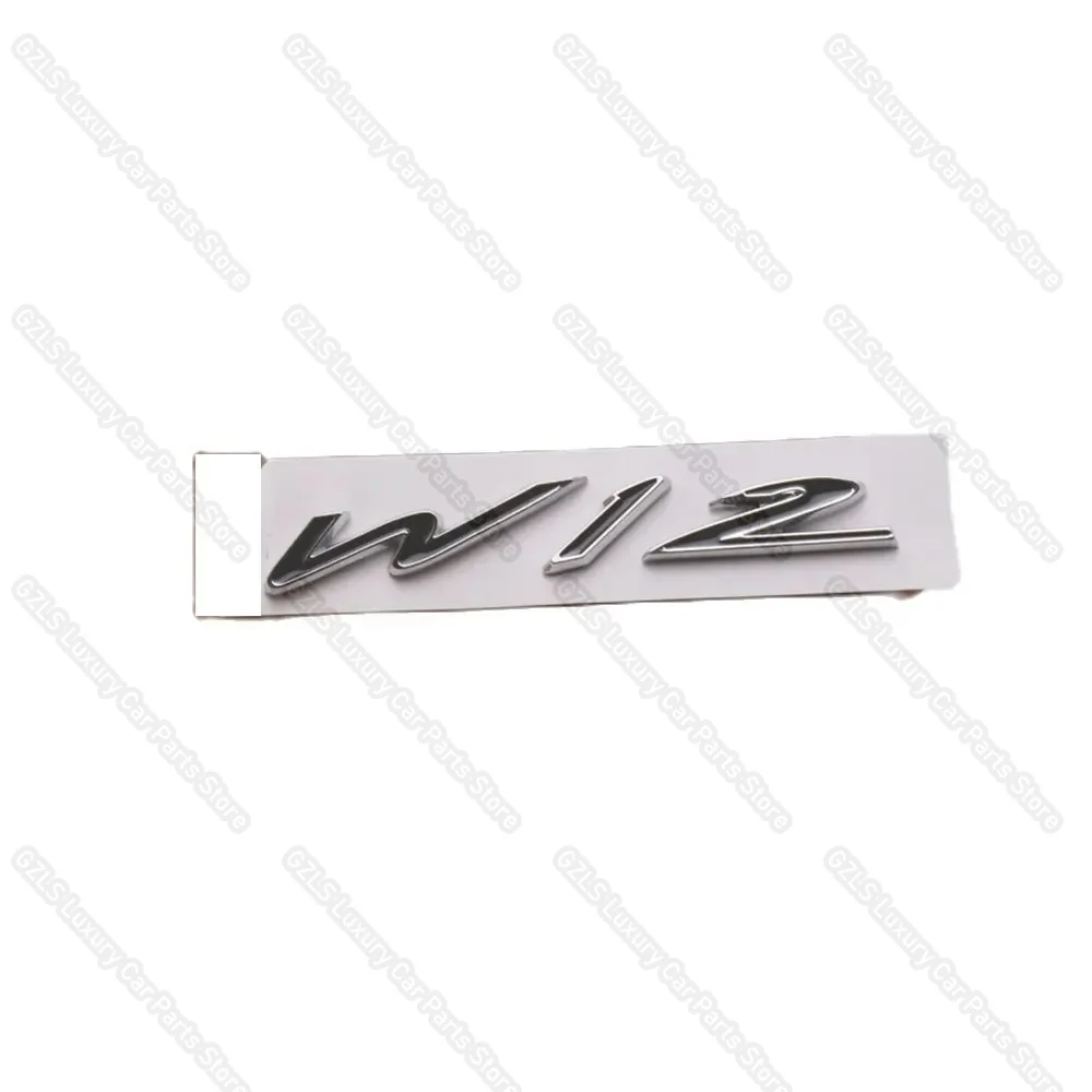 Chrome W12 Badge Logo Emblem For Bentley GT GTC OEM 3W8853675D Auto Parts