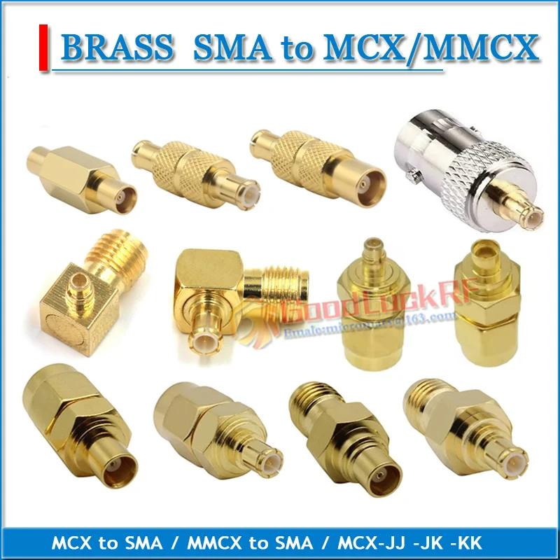 

Переходники MMCX Male to SMA Male Plug SMA Female to MMCX Female с позолоченным покрытием, 50 Ом, прямые адаптеры MMCX Male to SMA Female RF Connector