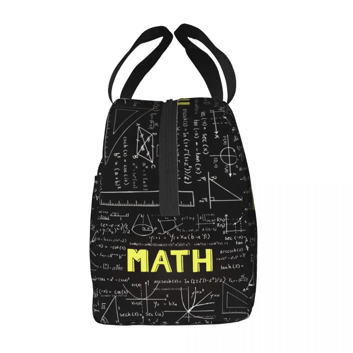 Custom Scientific Math Formulas Lunch Bag Women Cooler Warm Insulated Lunch Box for Children School Work Picnic Food Tote Bags