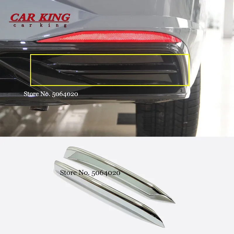 

ABS Chrome For Hyundai Elantra CN7 2020 2021 Accessories Car rear fog Decorative strip Cover Trim Sticker Car Styling 2pcs