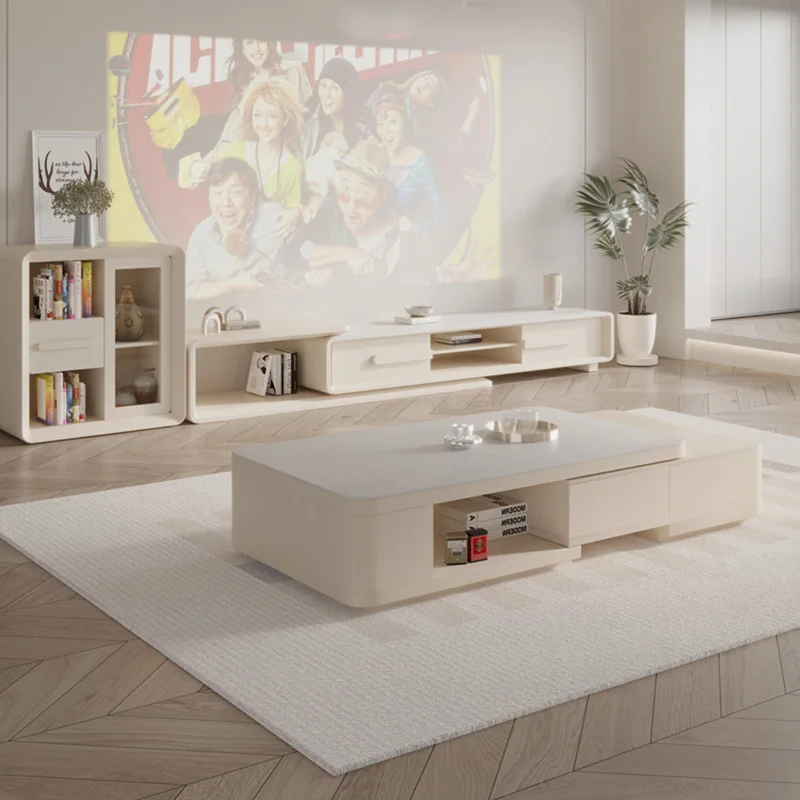 

Simple Organizer Coffee Table Modern Luxury Square Japanese Coffee Table White Drawers Mesa De Centro De Sala Furniture