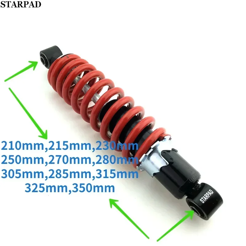 For For Karting ATV Motocross Electric Car Front and Rear Shock Absorbers Length 230 250mm 27 280 305mm 325 350 285 mm Red 215 2