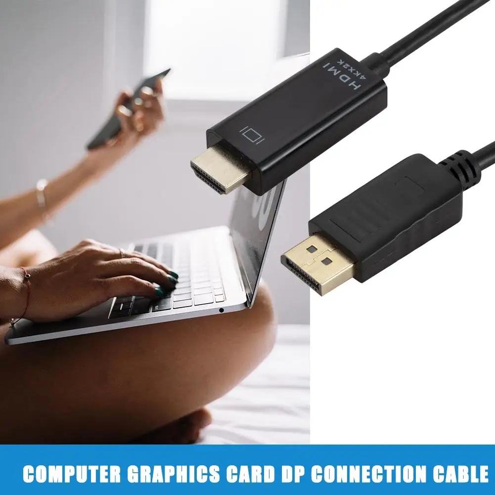 Podstawy DP do HDMI kabel DisplayPort do HDMI kabel wyświetlacza szybki przewód do monitora projektora Adapter Full HD 1080P