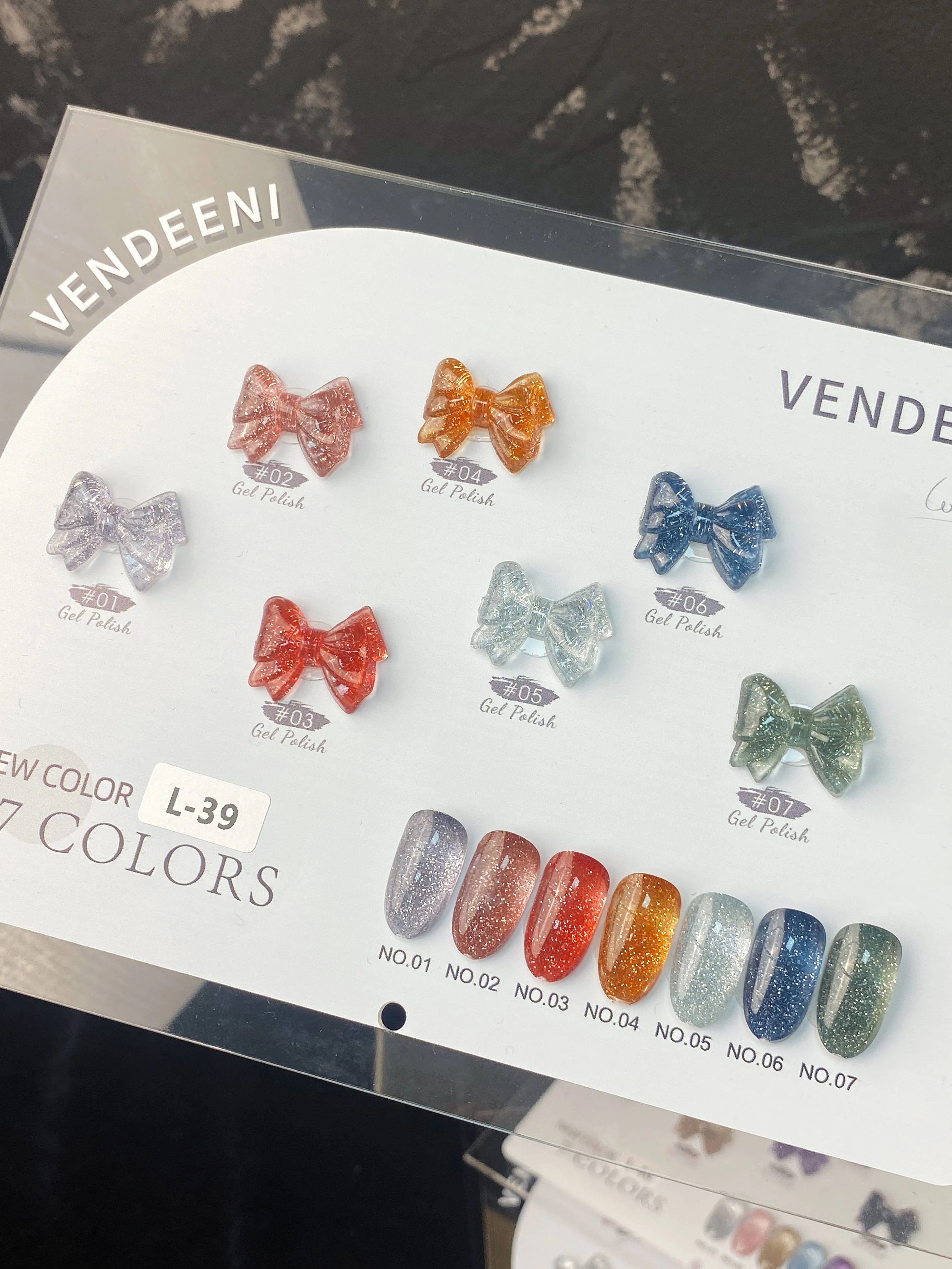 

VENDEENI Многоцветный 7-цветный набор гелей для ногтей Broken Diamond Color Nail Salon 2025 Новая горячая распродажа Нетоксичный УФ-гель для дизайна ногтей оптом