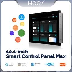 MOES-Panneau de commande pour maison intelligente Tuya, écran tactile Max 10.1 pouces, Bluetooth, passerelle Zigbee, bâtiment intégré, interphone compatible