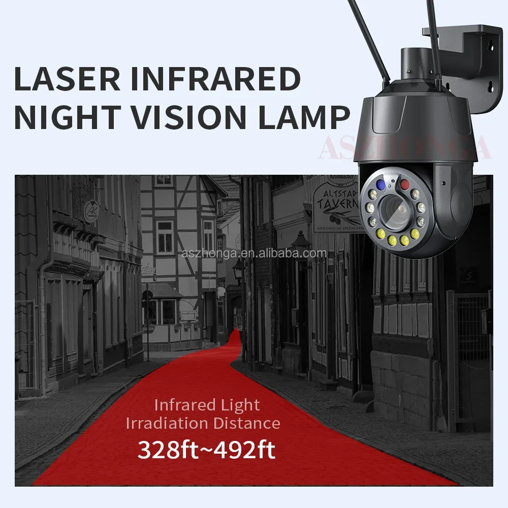 8MP 3G 4G SIM CARD Security IP Network Camera 33X Zoom 5MP HD PTZ Outdoor Home Surveillance Cam CCTV  Full Color Night Vision