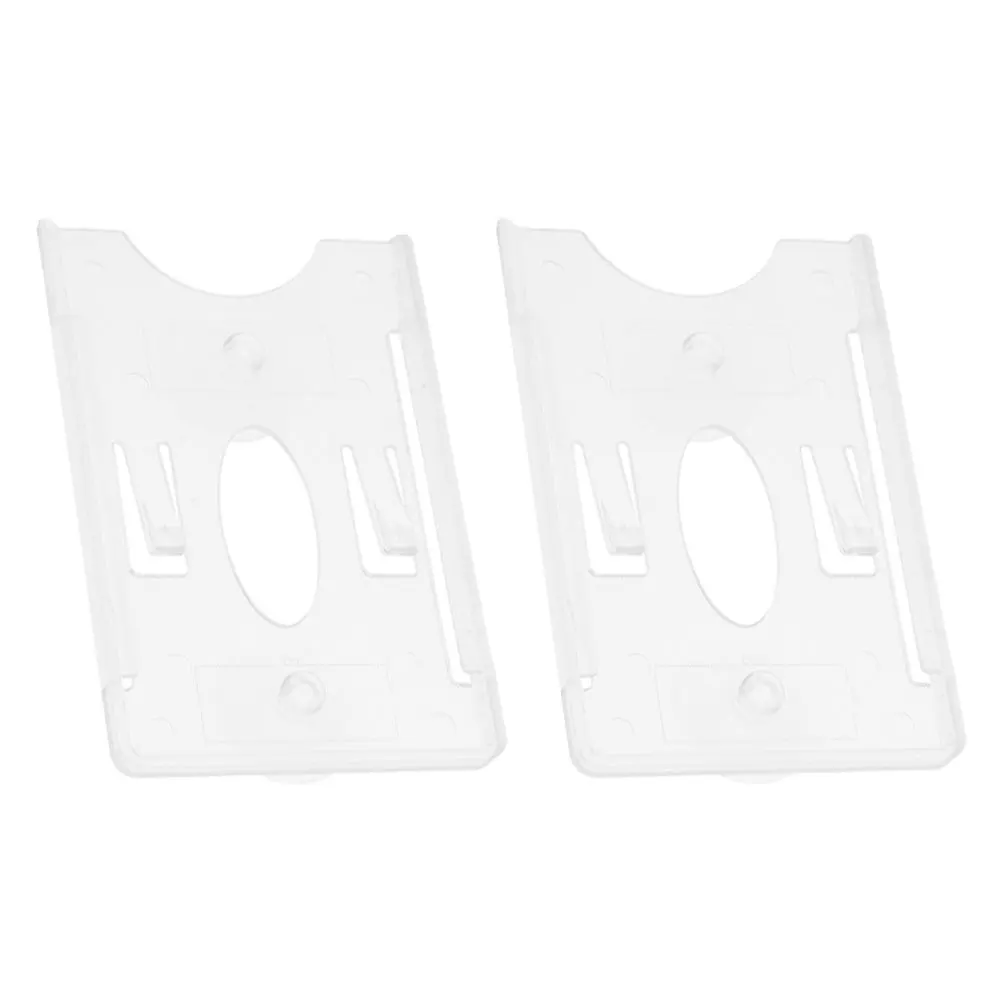 

2pcs Transparent Plastic Car Windshield Suction Cup Permit Parking Card Mount Durable Easy Install Windscreen Toll Pass Storage