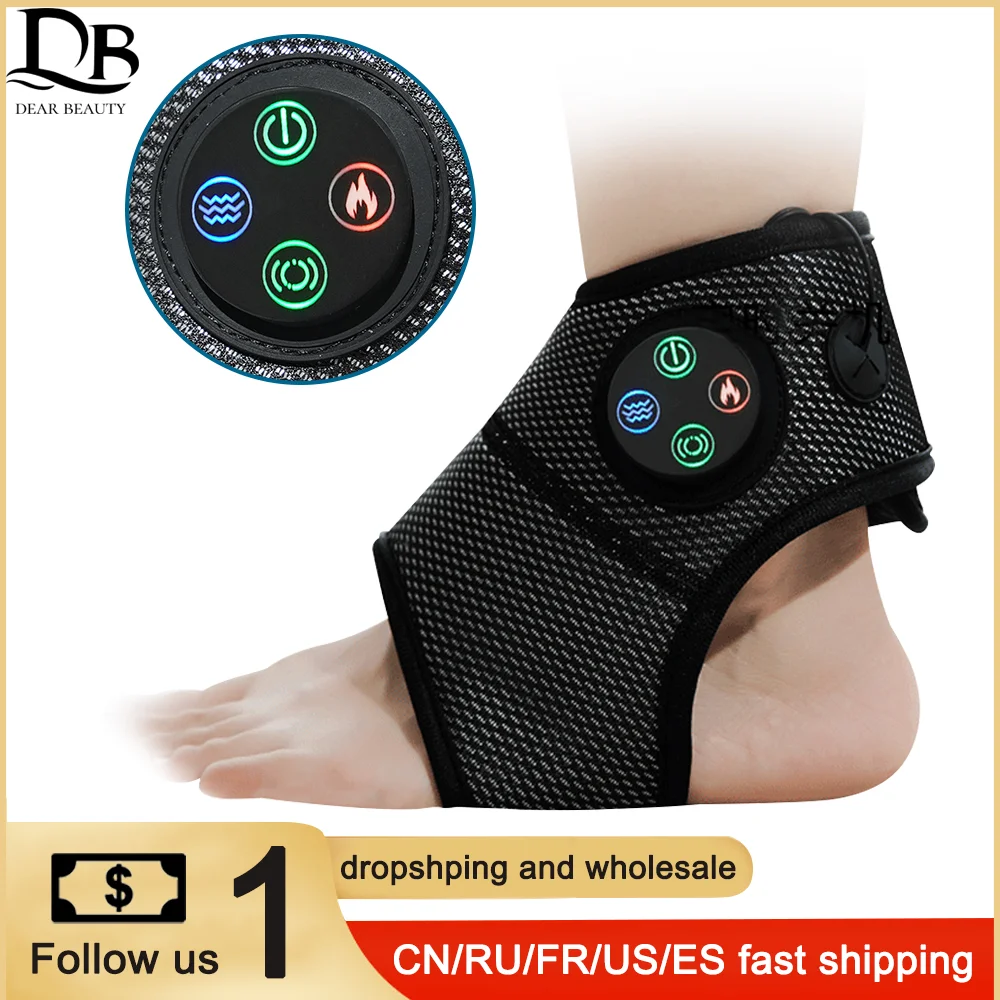 

Ankle Massager Exercise Squeeze Vibration Hot Compress Tendon Physiotherapy Apparatus for Plantar Joint Sprain Ankle Support