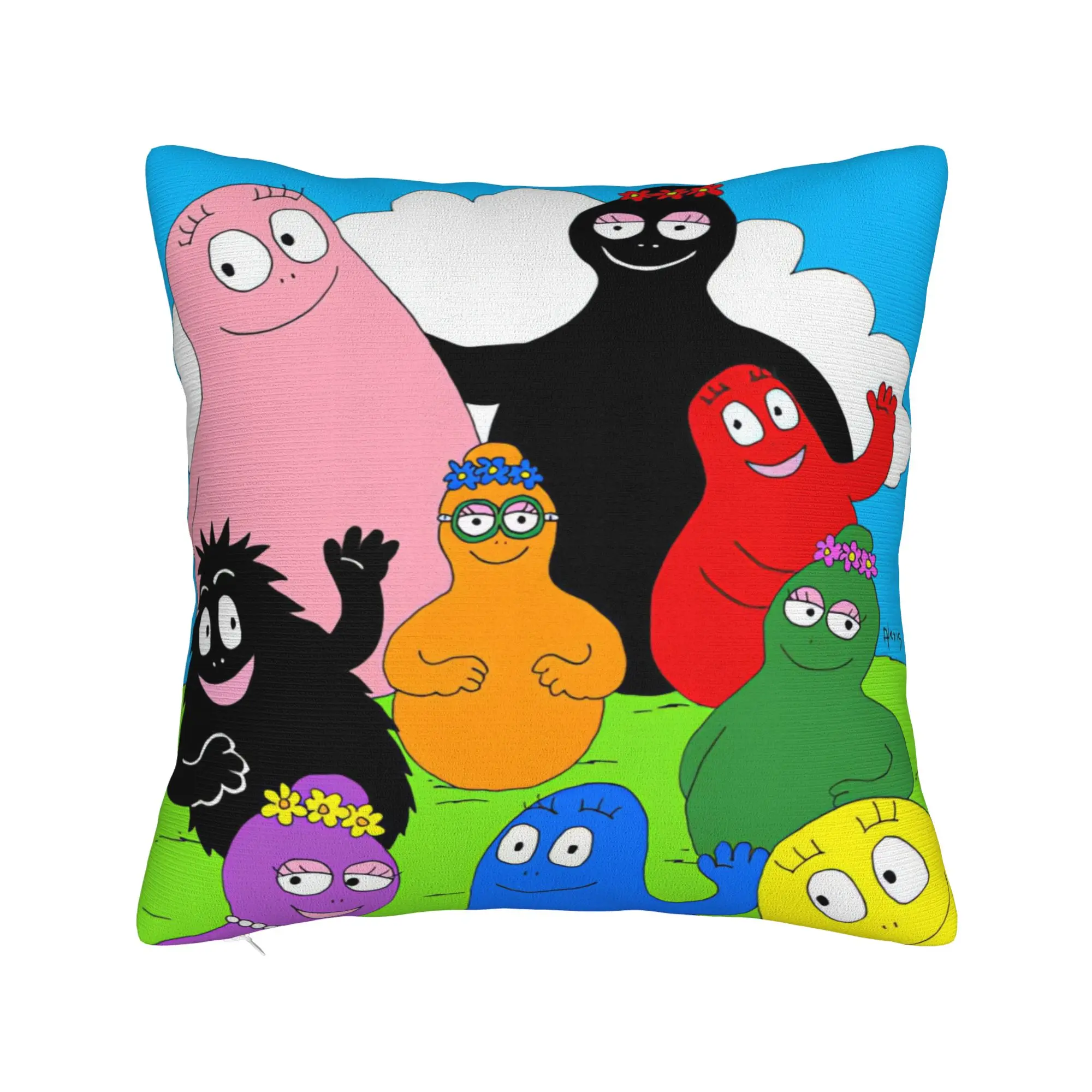 Barbapapa Barbamama Pillowcases  Morden Pillow Case For Couch Sofa Bedroom Graphic Pillow Cover