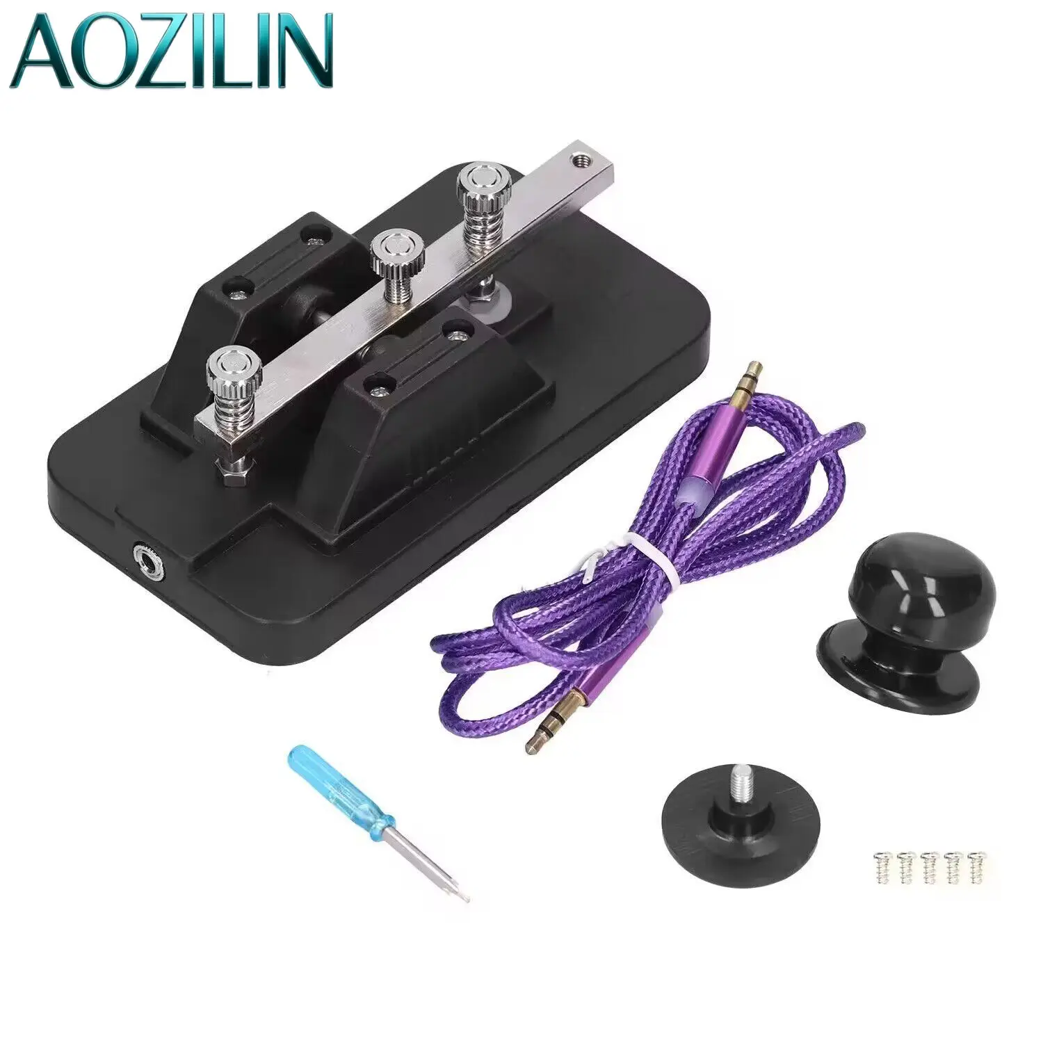 

AOZILIN DM901 Sounding Automatic Key Morse Code Trainer CW Oscillator Shortwave Radio Telegraph Key