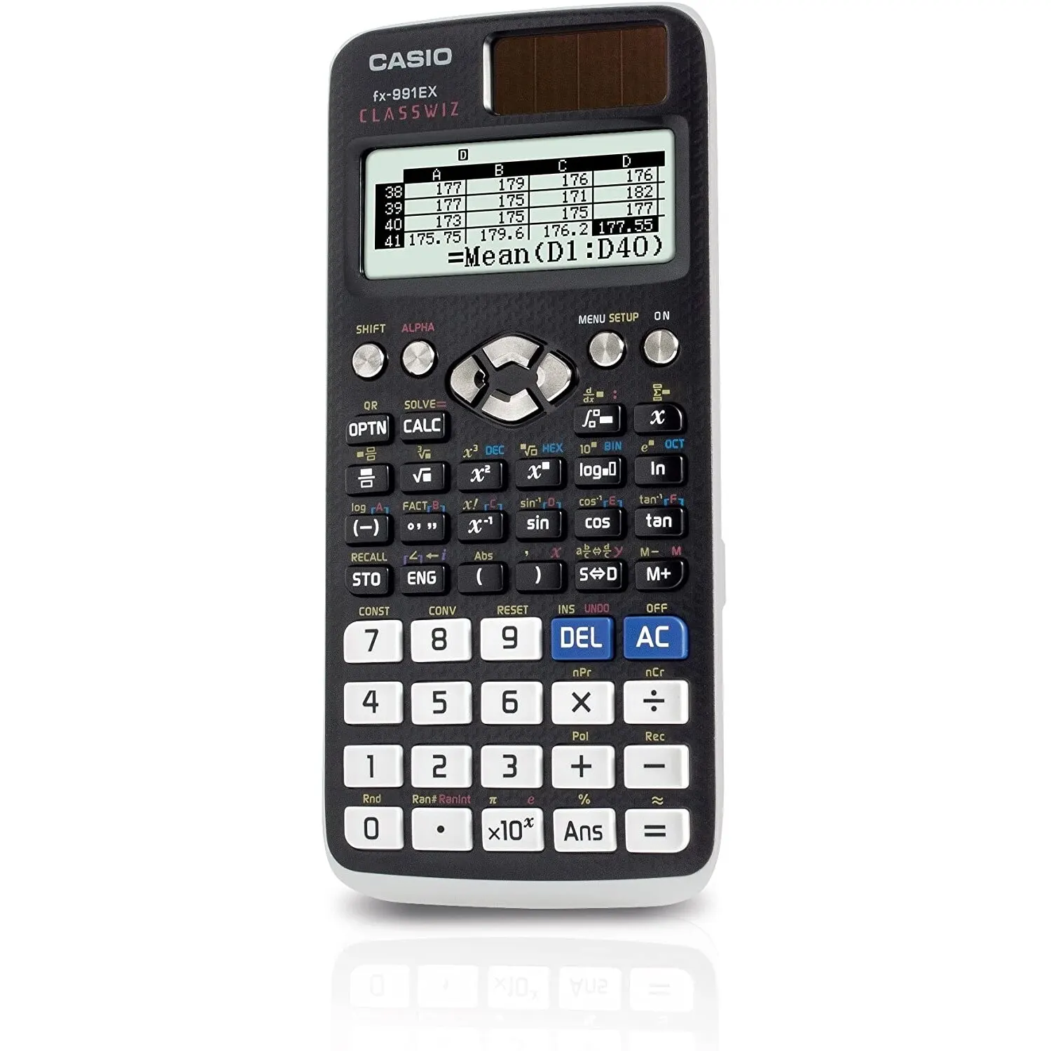 Original CASIO FX-991EX Advanced Scientific Calculator 552 Functions Engineering Students High School Lab Office Solar - Battery