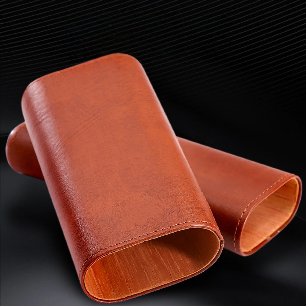 Cigars - Cigar Accessories Include Stainless Steel Cigar Cutter - Cigar Gift Box For Cigar Lovers (Brown)