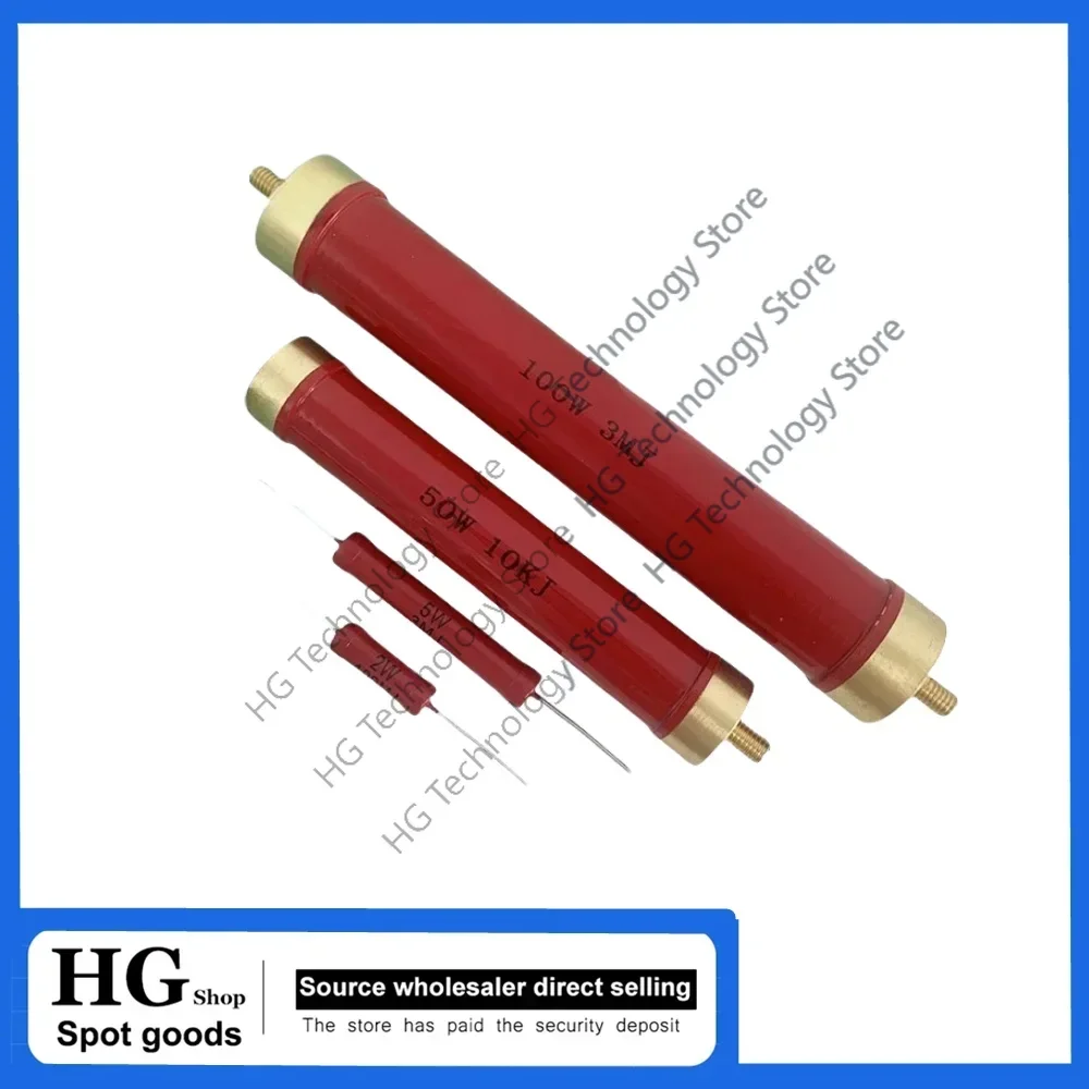 

1Pcs High voltage resistor HVR80AH5009 5W30K100K200K1M40M1K2M5M10M20M10G50RJ Ohm 470K5% 300M thick film non inductive resistoRI8