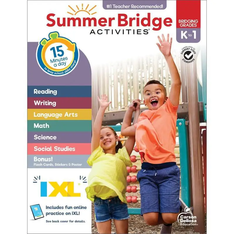 Summer Bridge Activities Grades K  1 Carson Dellosa Education Carson Dellosa Education 9781483872698 Book