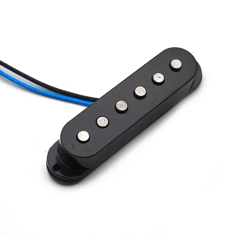 

Black SSS Alnico 5 Single Coil Staggered Top Fiber Bobbin Pickup Electric Guitar Pickup Neck/Middle/Bridge