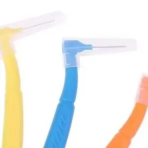 

10PCS Portable Interdental Brush Clean L-shaped Orthodontics Braces Inter Dental Cleaning Travel Between Teeth Mini Toothbrush