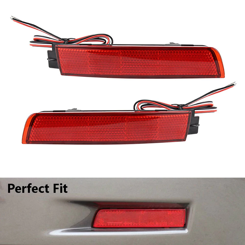 

2pcs Rear Bumper Reflector LED Lights For Infiniti FX35 / FX37 / FX50 Juke Murano Quest Sentra 2009-2014 265605C000 265655C000